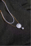 Helianthus Double-Layer Pearl Necklace