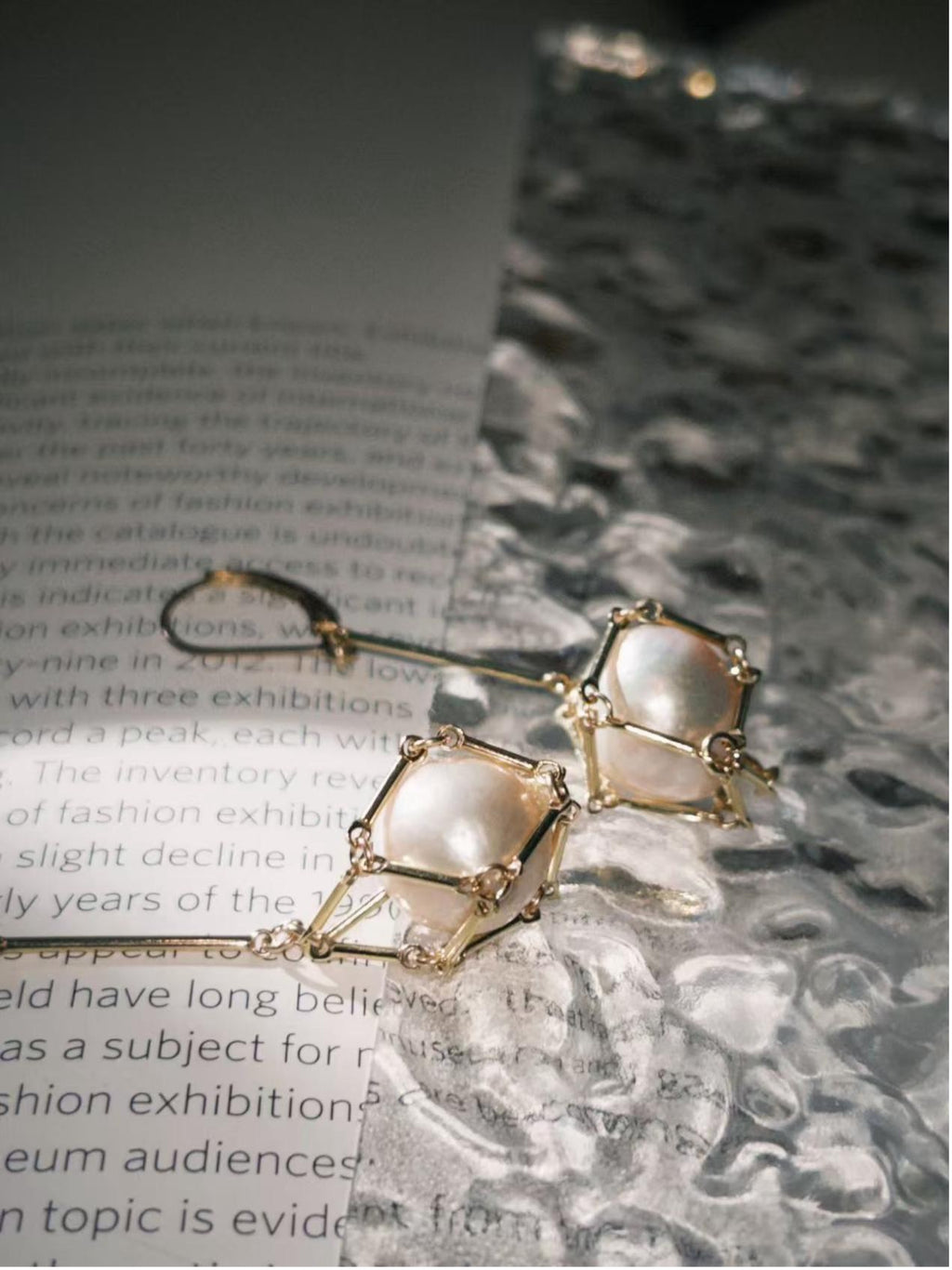 Eternal Pearl Mesh Earrings
