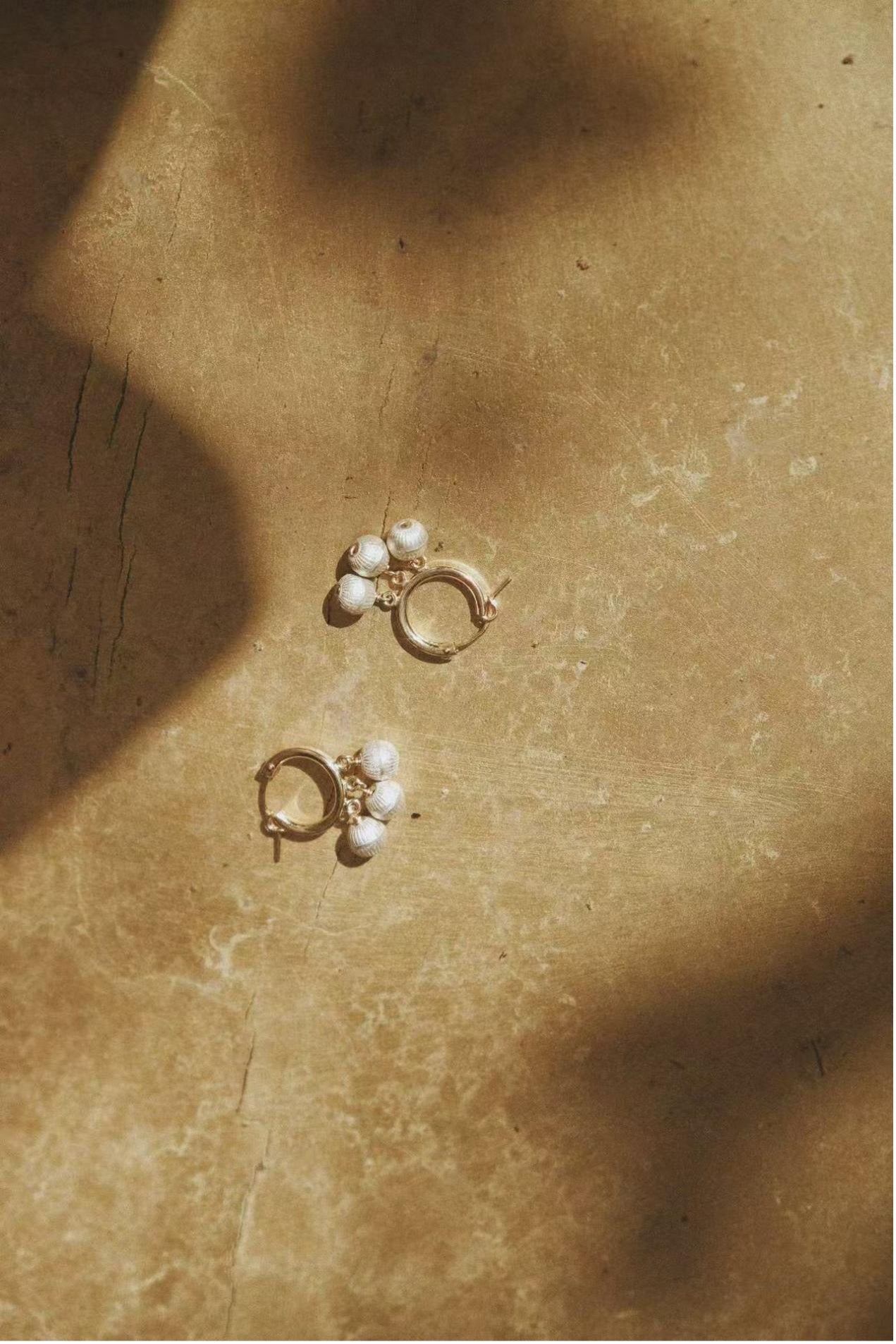 Eternal Triple-Strand Earrings