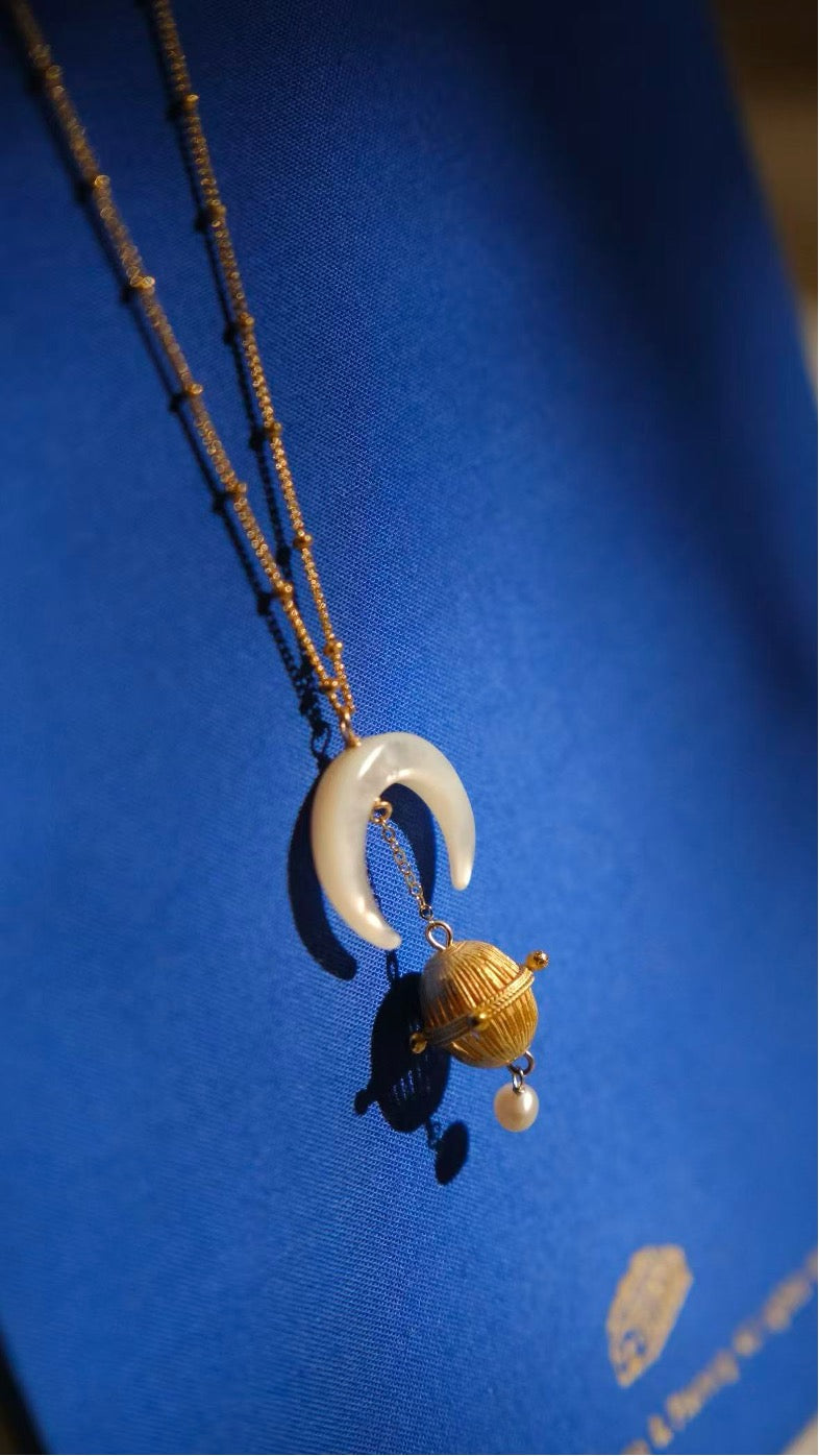 Celestial Star-Moon Necklace