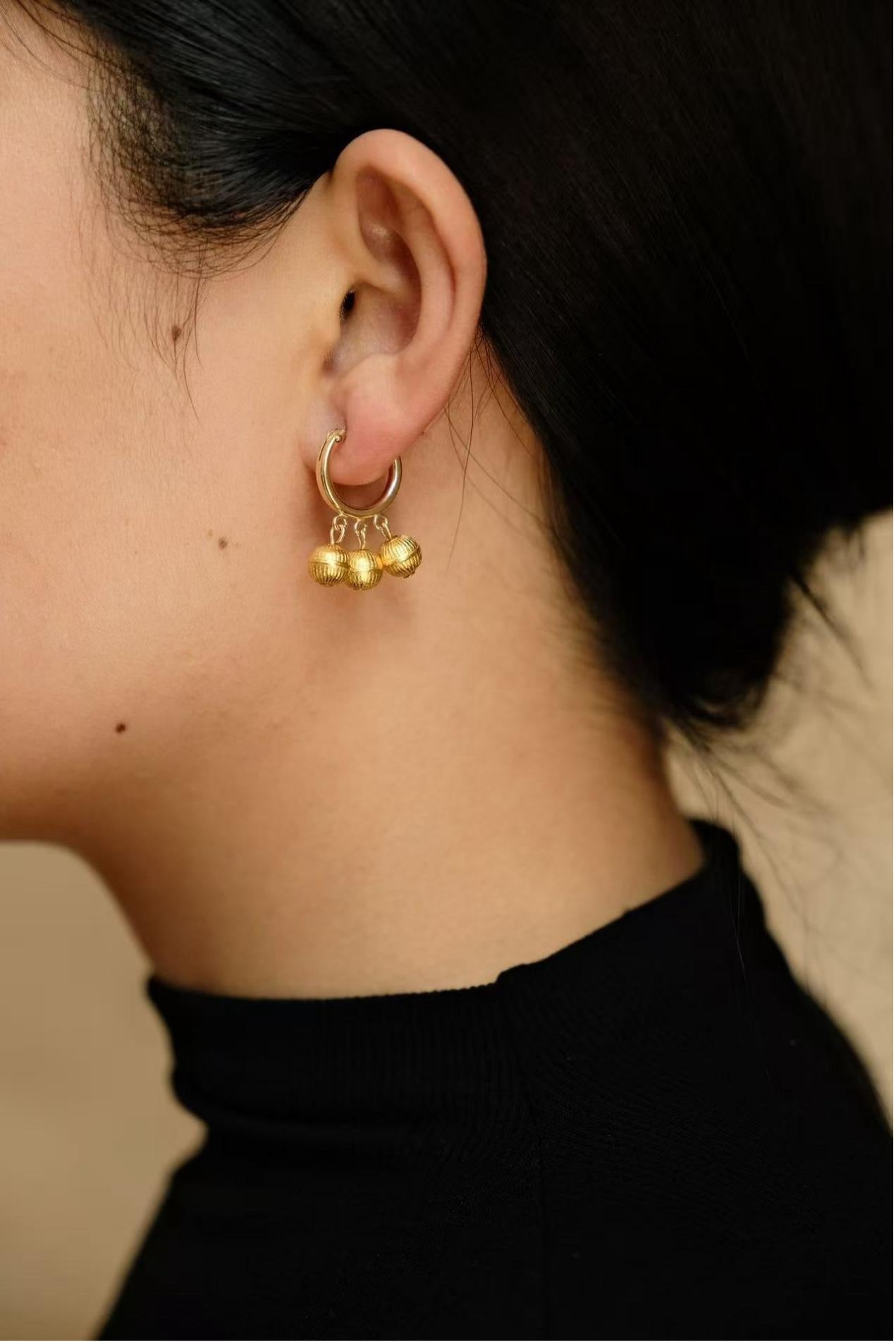 Eternal Triple-Strand Earrings