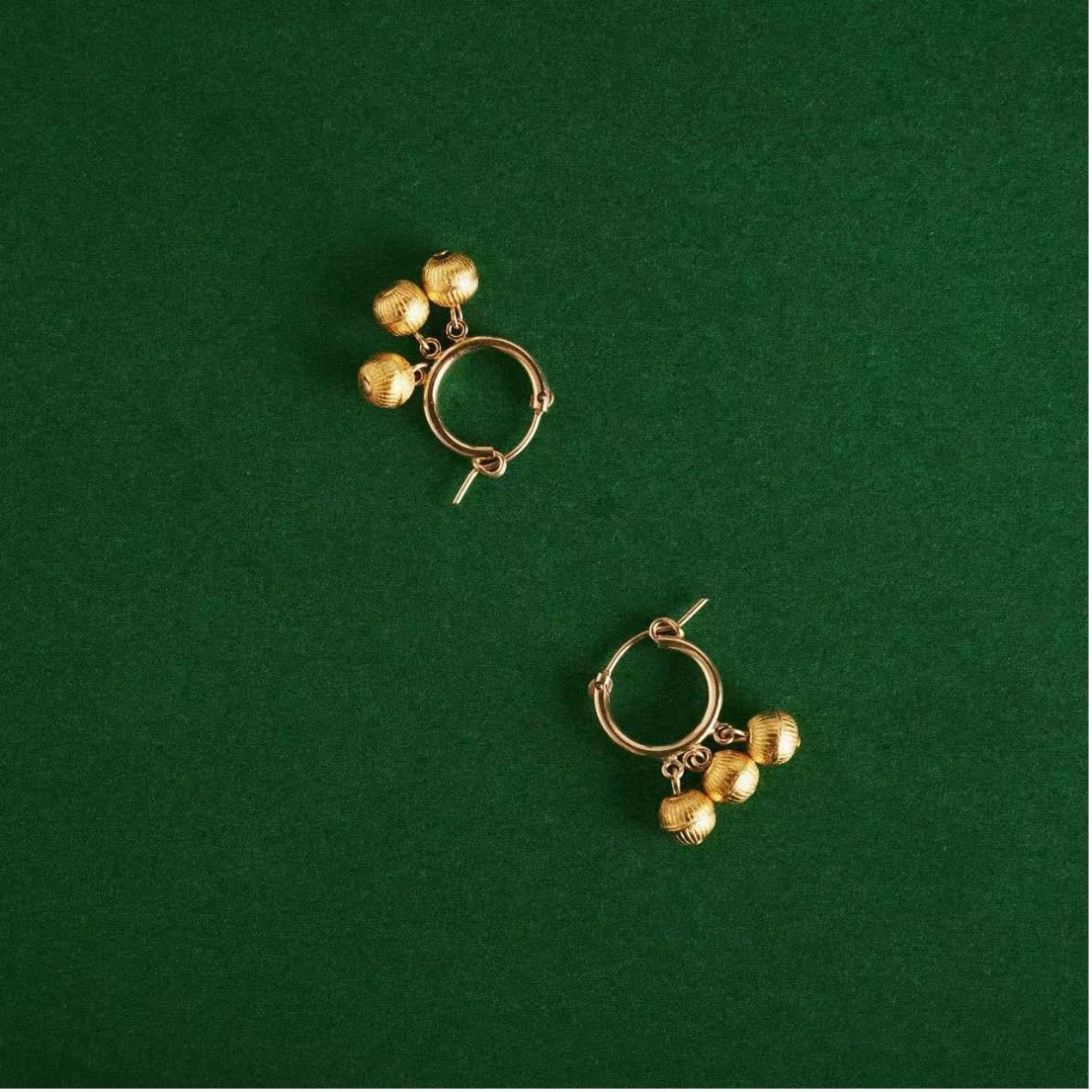 Eternal Triple-Strand Earrings