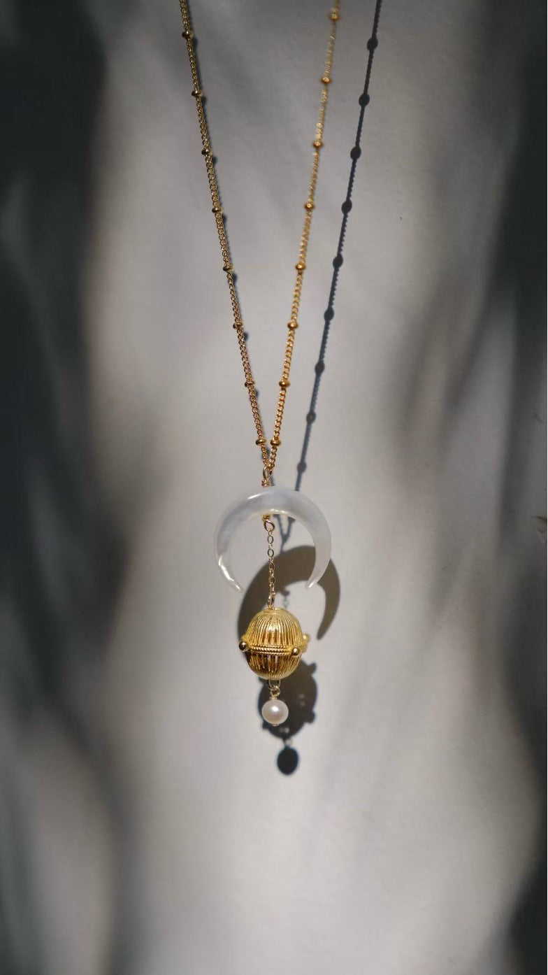 Celestial Star-Moon Necklace
