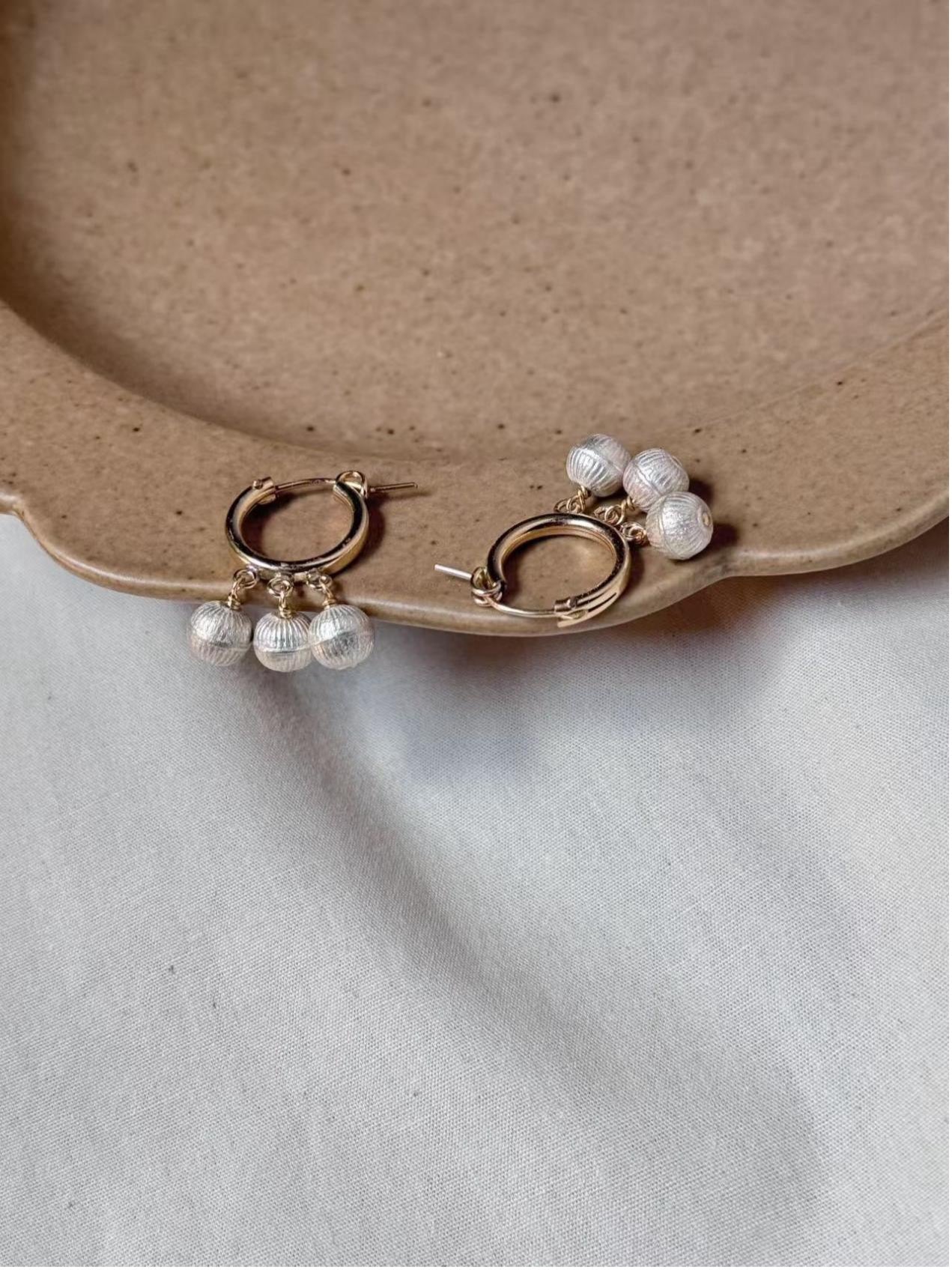 Eternal Triple-Strand Earrings